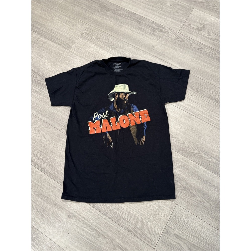 Post Malone Posty Co Cowboy 2025 Tour Black T Shirt Medium